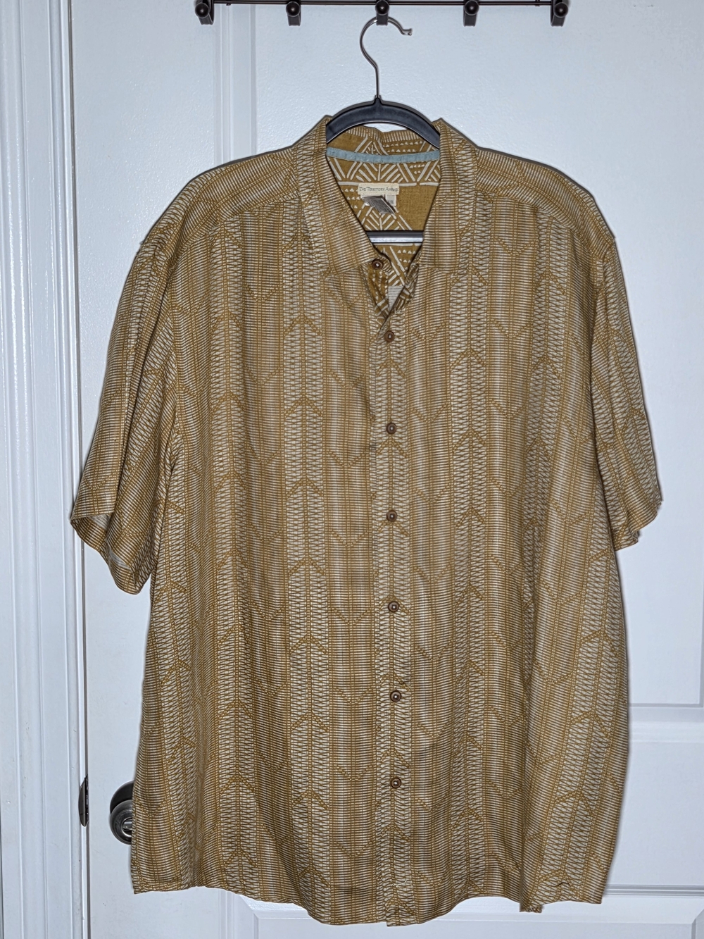 100% Linen Men's Casual Button Down Shirt Size XXL